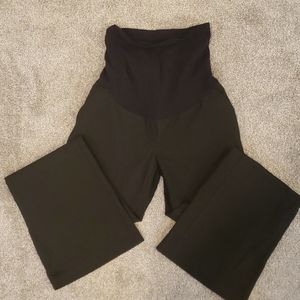 A pea in the pod black boot cut flare dress pants